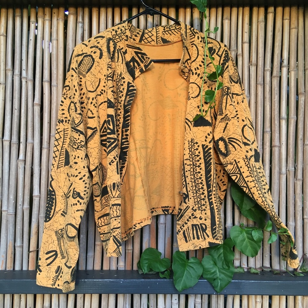 Yellow Pattern Blazer